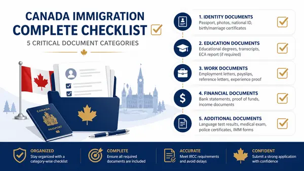 Canada Immigration Checklist: 5 Critical Document Categories