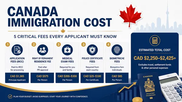 Canada Immigration Cost: 5 Critical Fees Every Applicant Must Know