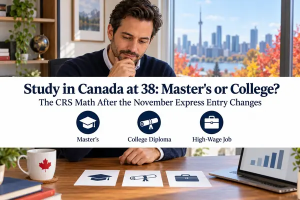 Studying in Canada at 38: Master's or College Diploma? The CRS Math After the November 2026 Express Entry Changes