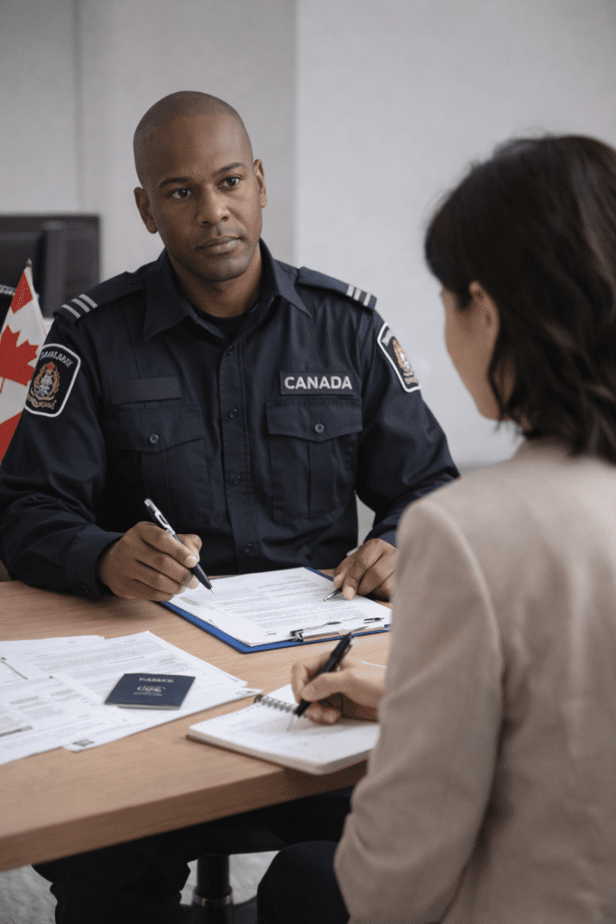 Canada Immigration DIY landing in canada interview