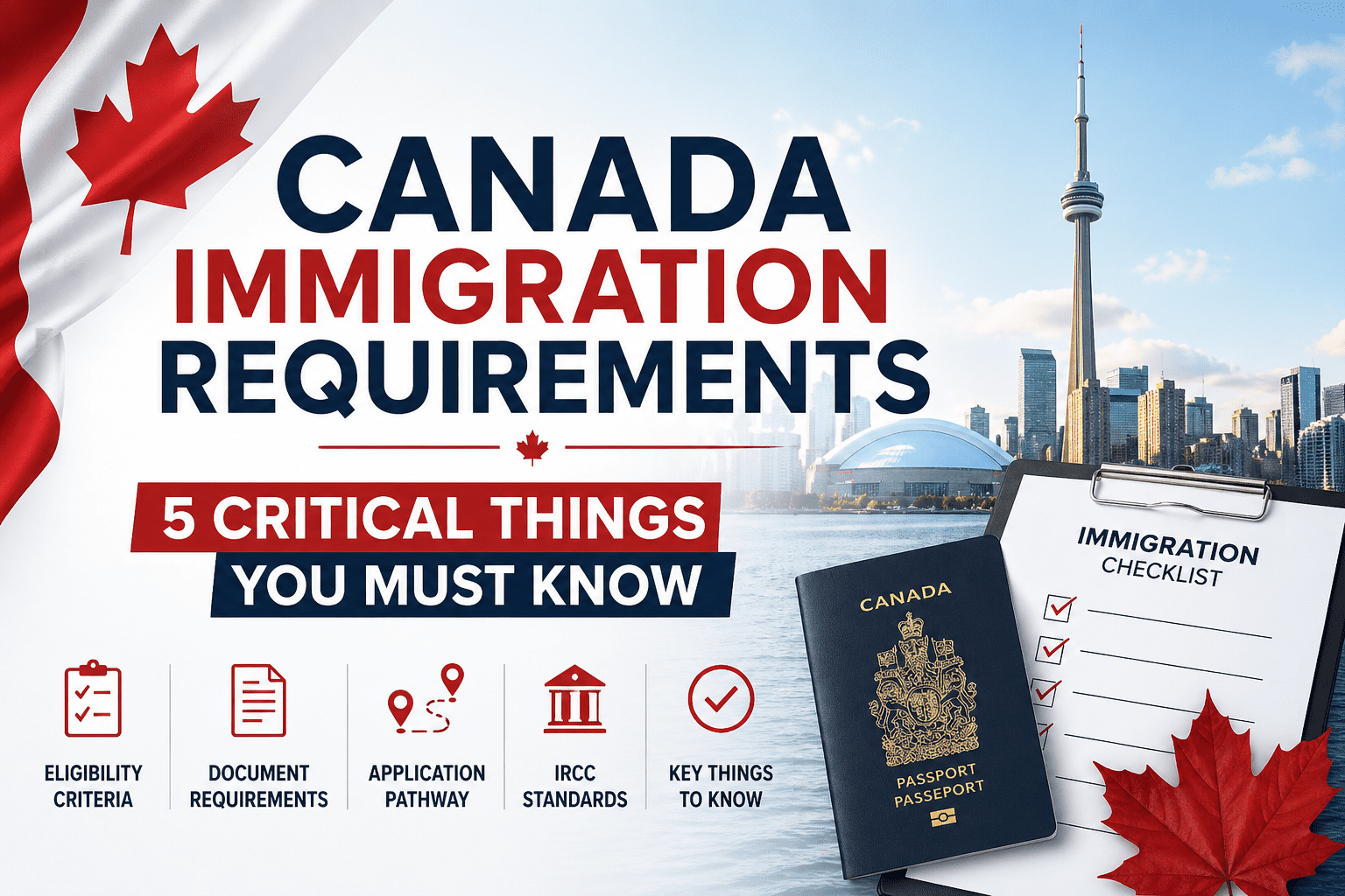 Canada immigration requirements overview showing eligibility criteria and pathway options for DIY permanent residence applicants