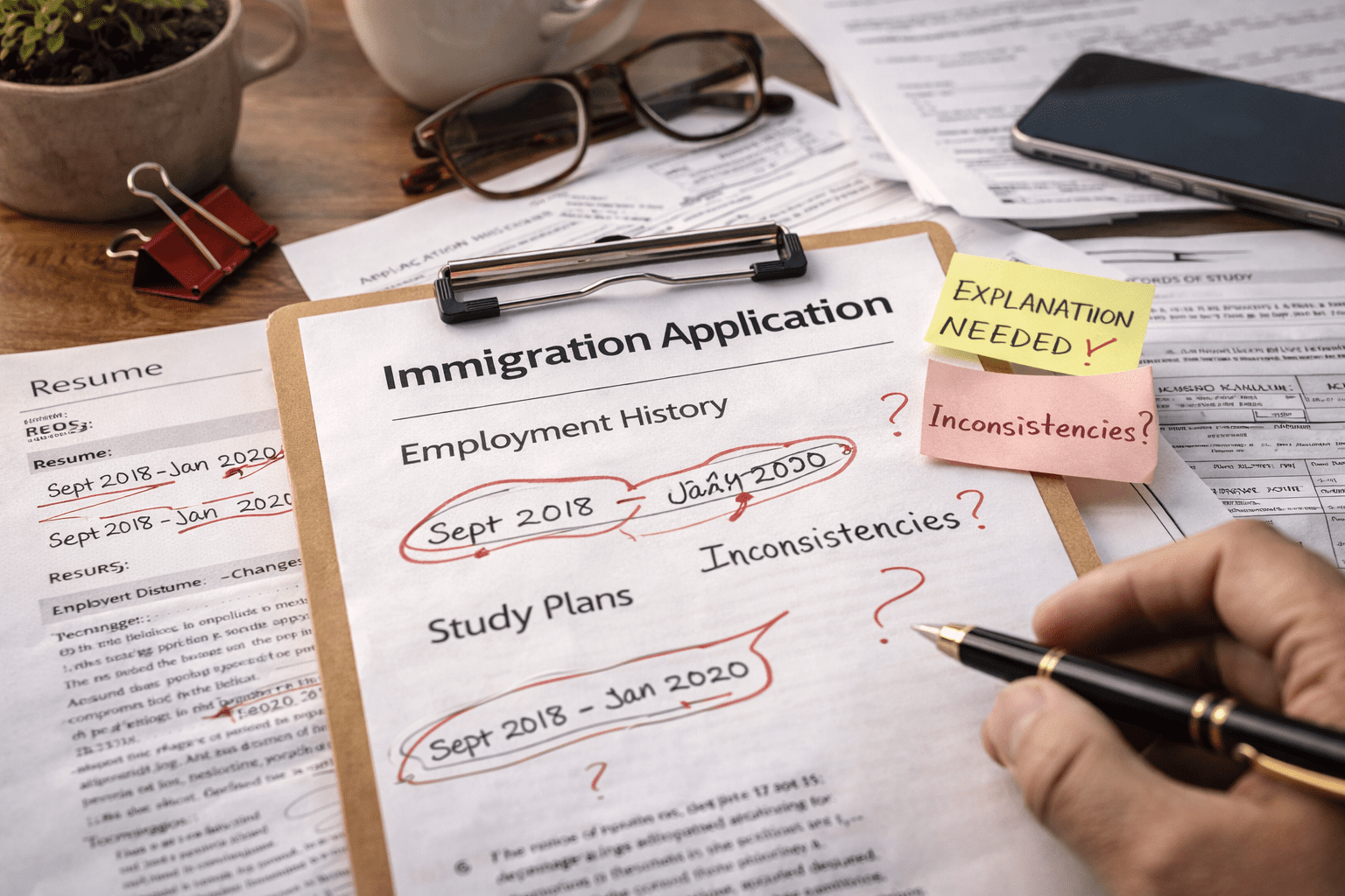 IRCC gaps and inconsistencies assessment immigration application Canada